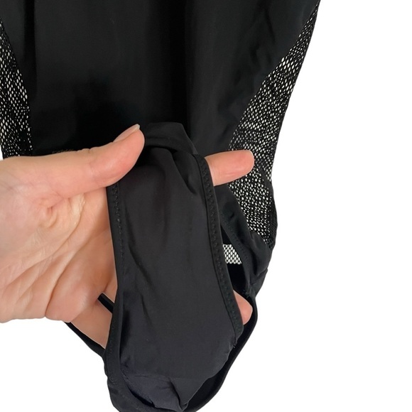 ALEXANDER WANG x REVOLVE Mesh Racer Back Zip Up One Piece Swimsuit - Picture 8 of 9